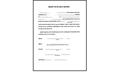 Request For Release of Patient Records Forms (pack of 50)